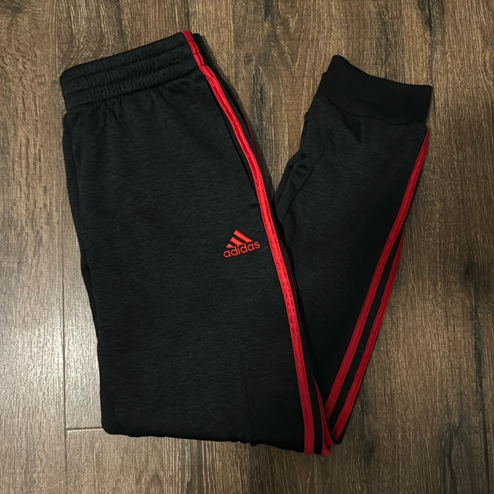 Adidas boys charcoal gray sweat pants large (14/16)